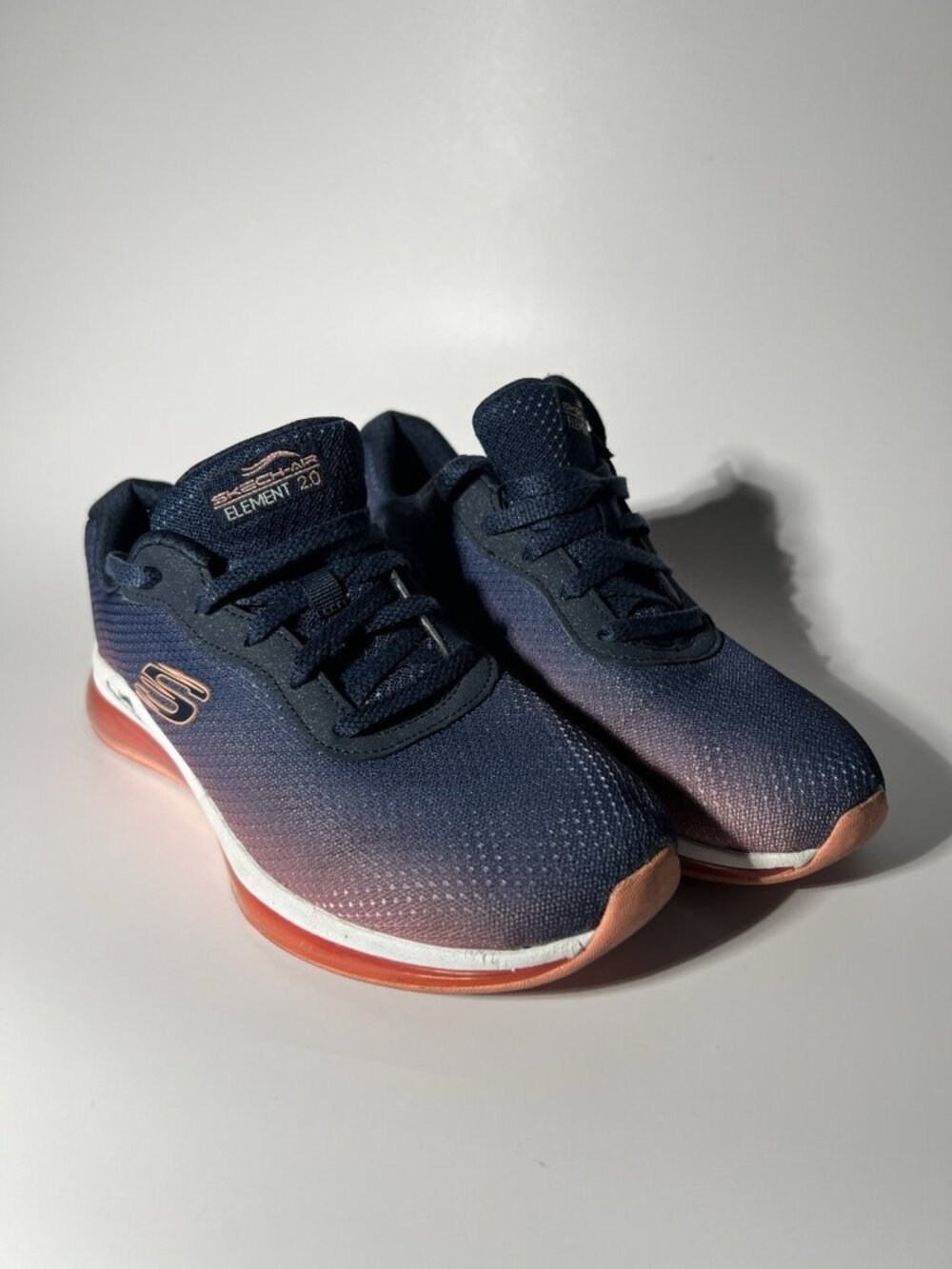 Skechers 149062 Lace-Up Sneakers Navy Hot Pink Women’s Size 7
